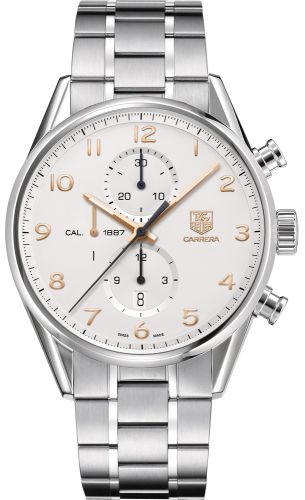 Carrera Calibre 1887 43 Stainless Steel / Silver / Bracelet