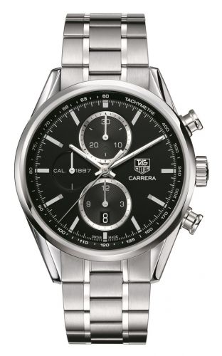 Carrera Calibre 1887 41 Stainless Steel / Black / Bracelet