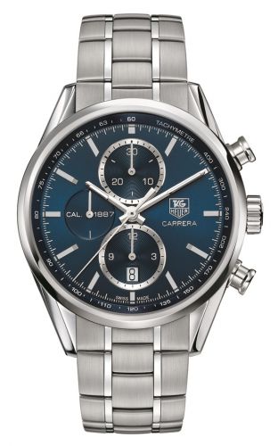 Carrera Calibre 1887 41 Stainless Steel / Blue / Bracelet