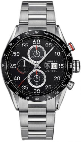 Carrera Calibre 1887 43 Stainless Steel / Black / Bracelet