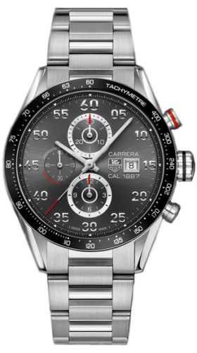 Carrera Calibre 1887 43 Stainless Steel / Grey / Bracelet