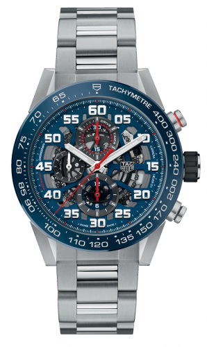 Carrera Calibre Heuer 01 45 Stainless Steel / Skeleton / Red Bull Racing Special Edition