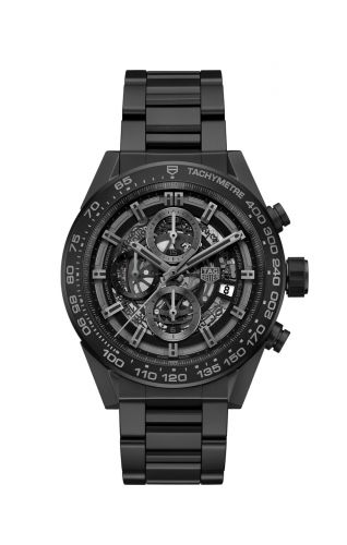Carrera Calibre Heuer 01 45 Ceramic / Skeleton / Bracelet