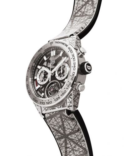 Carrera Calibre Heuer 02T 45 Chronograph Tourbillon Titanium / Cortina