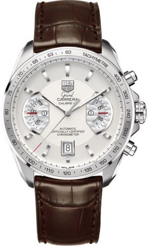 Grand Carrera Calibre 17 RS 43 Stainless Steel / Silver / Alligator