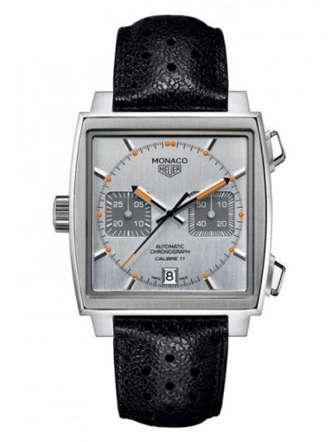 Monaco Calibre 11 Silver & Orange