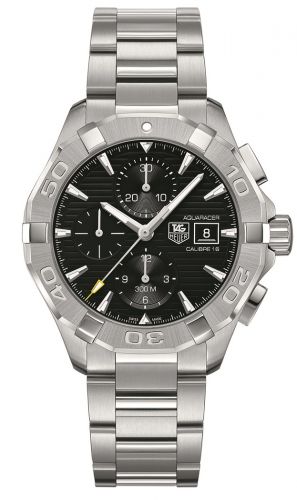 Aquaracer 300M Calibre 16 43 Stainless Steel / Black / Bracelet