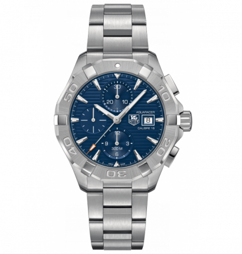 Aquaracer 300M Calibre 16 43 Stainless Steel / Blue / Bracelet