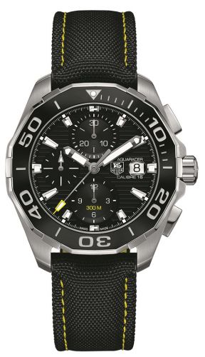 Aquaracer 300M Calibre 16 43 Stainless Steel / Black / Nylon