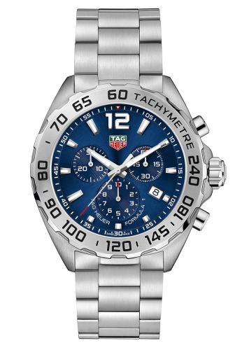 Formula 1 Chronograph Quartz 43 Stainless Steel / Blue / Bracelet