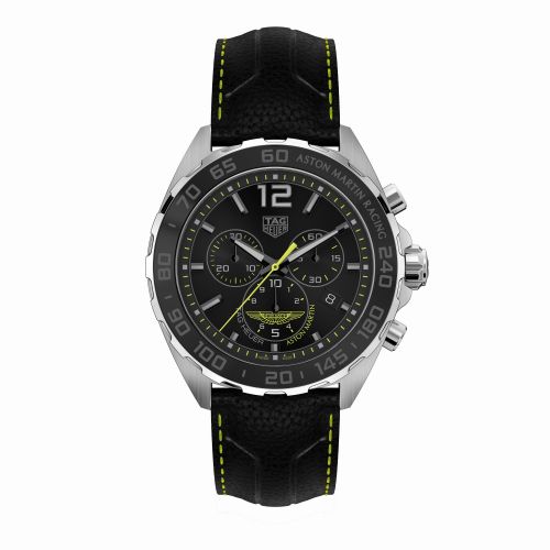 Formula 1 Chronograph Quartz 43 Stainless Steel / Aston Martin / Calf