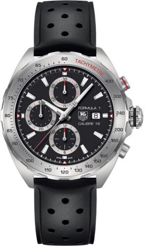 Formula 1 Calibre 16 44 Stainless Steel / Black / Rubber