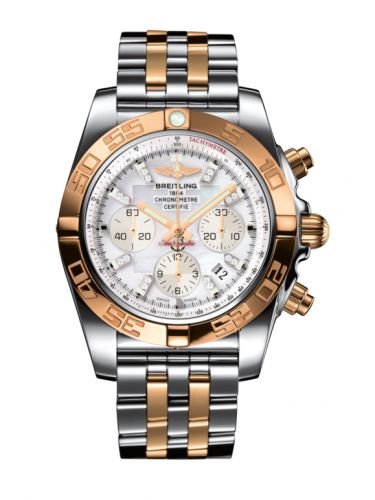 Chronomat 44 Stainless Steel / Rose Gold / Pearl Diamond / Bracelet