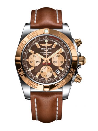 Chronomat 44 Stainless Steel / Rose Gold / Metallica Brown / Calf