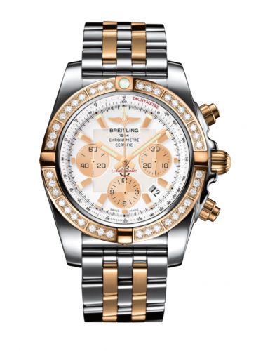Chronomat 44 Stainless Steel / Rose Gold / Diamond / Antarctica White / Bracelet