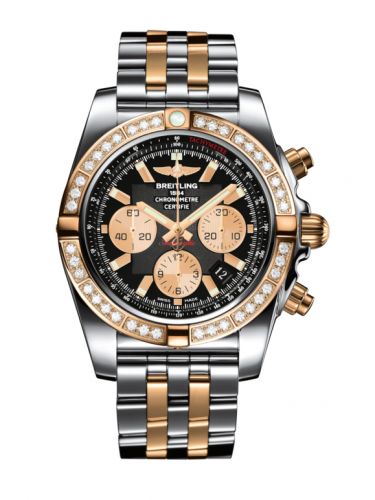 Chronomat 44 Stainless Steel / Rose Gold / Diamond / Onyx Black / Bracelet