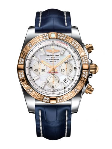 Chronomat 44 Stainless Steel / Rose Gold / Diamond / Pearl Diamond / Croco