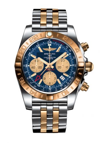 Chronomat 44 GMT Stainless Steel / Rose Gold / Metallica Blue / Bracelet