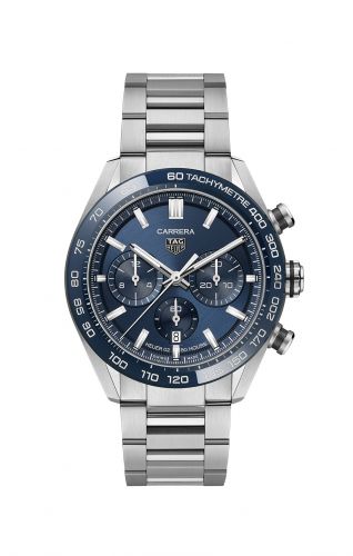 Carrera Calibre Heuer 02 44 Stainless Steel / Blue