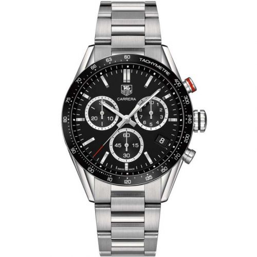 Carrera Quartz 41 Stainless Steel / Black / Bracelet / Panamericana