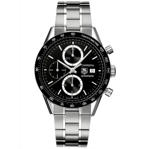 Carrera Calibre 16 41 Stainless Steel / Black / Bracelet