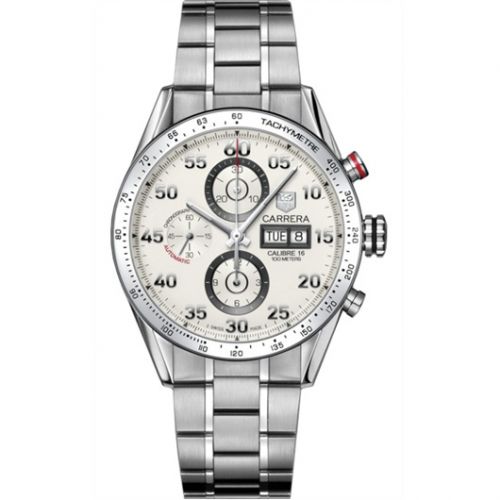 Carrera Calibre 16 Day Date 43 Stainless Steel / Silver / Bracelet