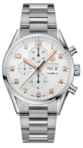 Calibre 16 Day Date 43 Stainless Steel / Silver / Bracelet