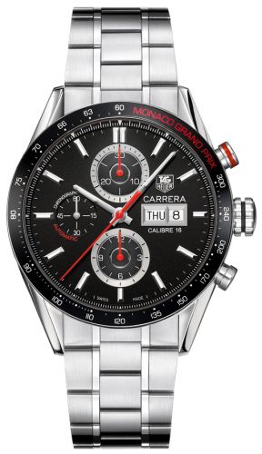 Carrera Calibre 16 Day Date 43 Stainless Steel / Black / Monaco Grand Prix