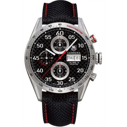 Carrera Calibre 16 Day Date 43 Titanium / Carbon
