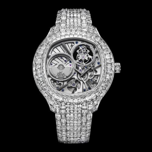 Emperador Coussin Tourbillon White Gold Diamond Bracelet