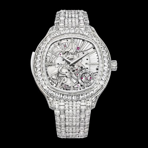 Emperador Coussin Minute Repeater White Gold Diamond Bracelet