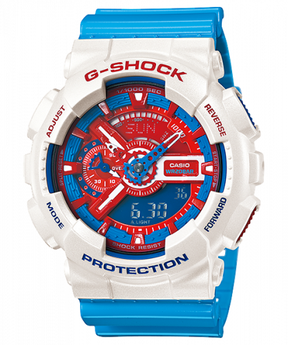 GA-110AC-7A Red, White and Blue