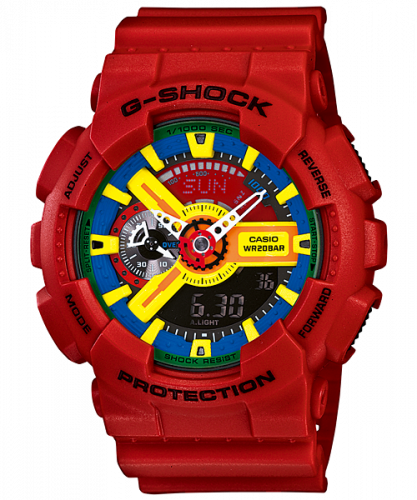 GA-110FC-1A Red Blue