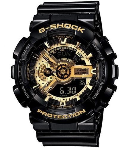 GA-110GB-1A Black Gold Negative