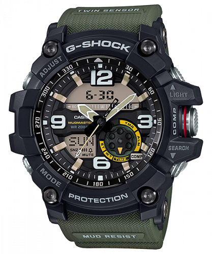G-Shock Mudmaster Twin Sensor Black / Green