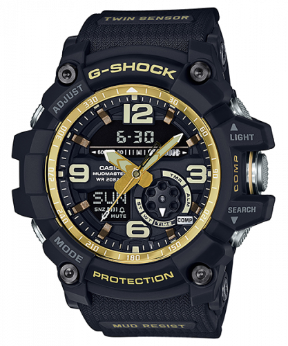 G-Shock Mudmaster Twin Sensor Vintage Black / Gold