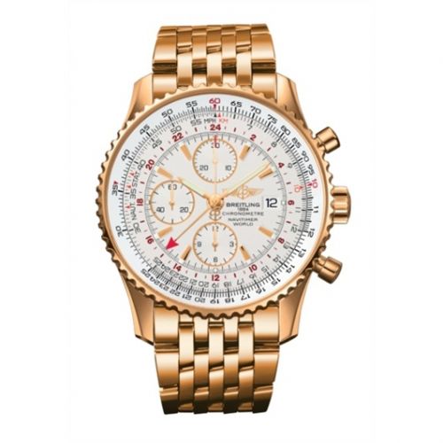 Navitimer World Red Gold / Silver / Bracelet