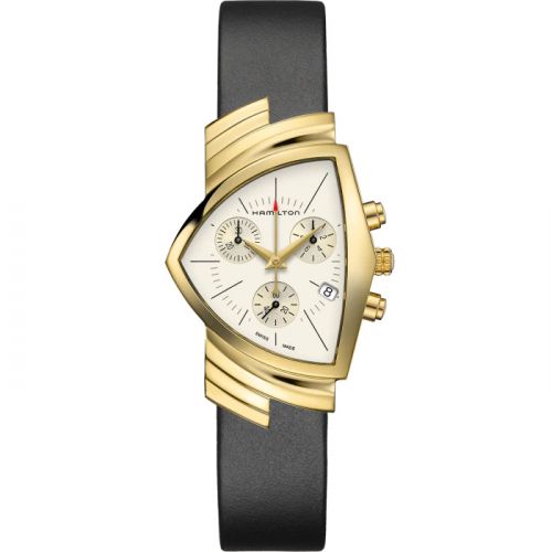 Ventura Chrono Quartz 32.3 PVD Yellow / Silver