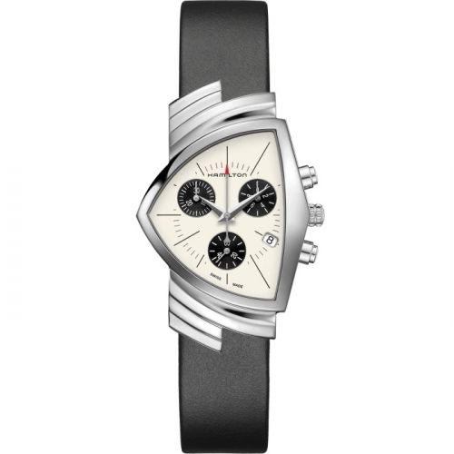 Ventura Chrono Quartz 32.3 Stainless Steel / Panda