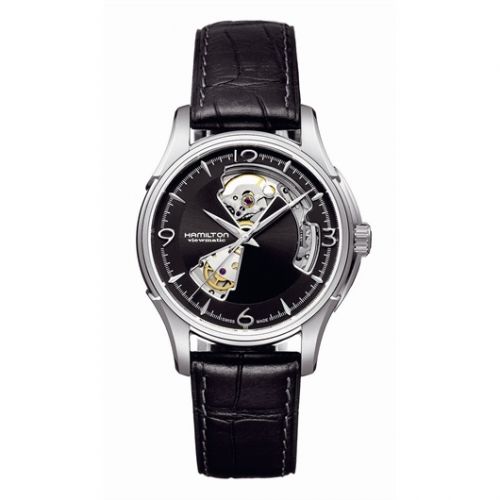 Jazzmaster Open Heart 40mm Black Dial