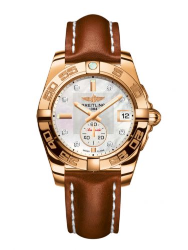 Galactic 36 Automatic Rose Gold / Pearl Diamond / Calf
