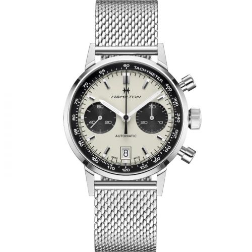 Intra-Matic 68 Auto Chrono Stainless Steel / Silver / Mesh