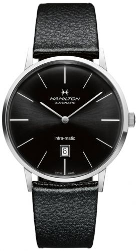 Intra-Matic 42 Stainless Steel / Black / Strap