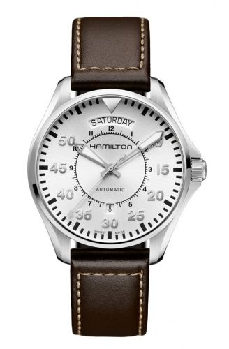 Khaki Pilot Day Date Silver / Strap