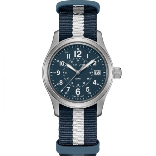 Khaki Field Quartz 38 Stainless Steel / Blue / NATO