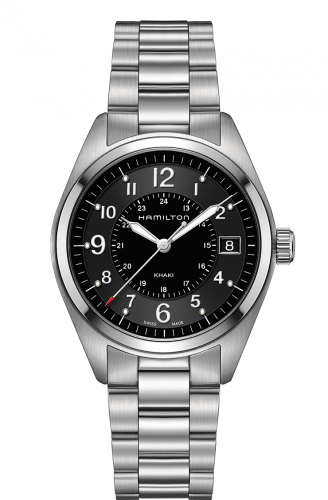 Khaki Field Quartz Steel / Black / Bracelet