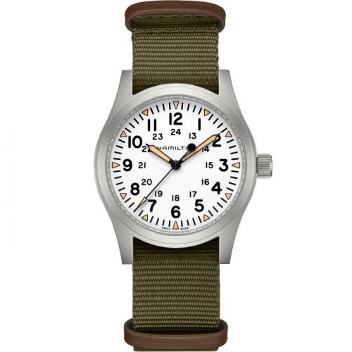 Khaki Field Mechanical 42 White / Bracelet