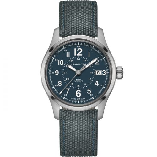Khaki Field Auto 40 Stainless Steel / Blue