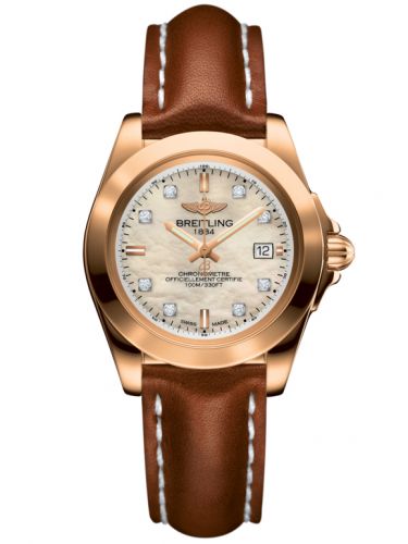 Galactic 32 Sleek Edition Rose Gold / Pearl Diamond / Calf