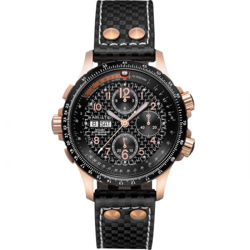 Khaki Aviation X-Wind Auto Chrono Red / Carbon